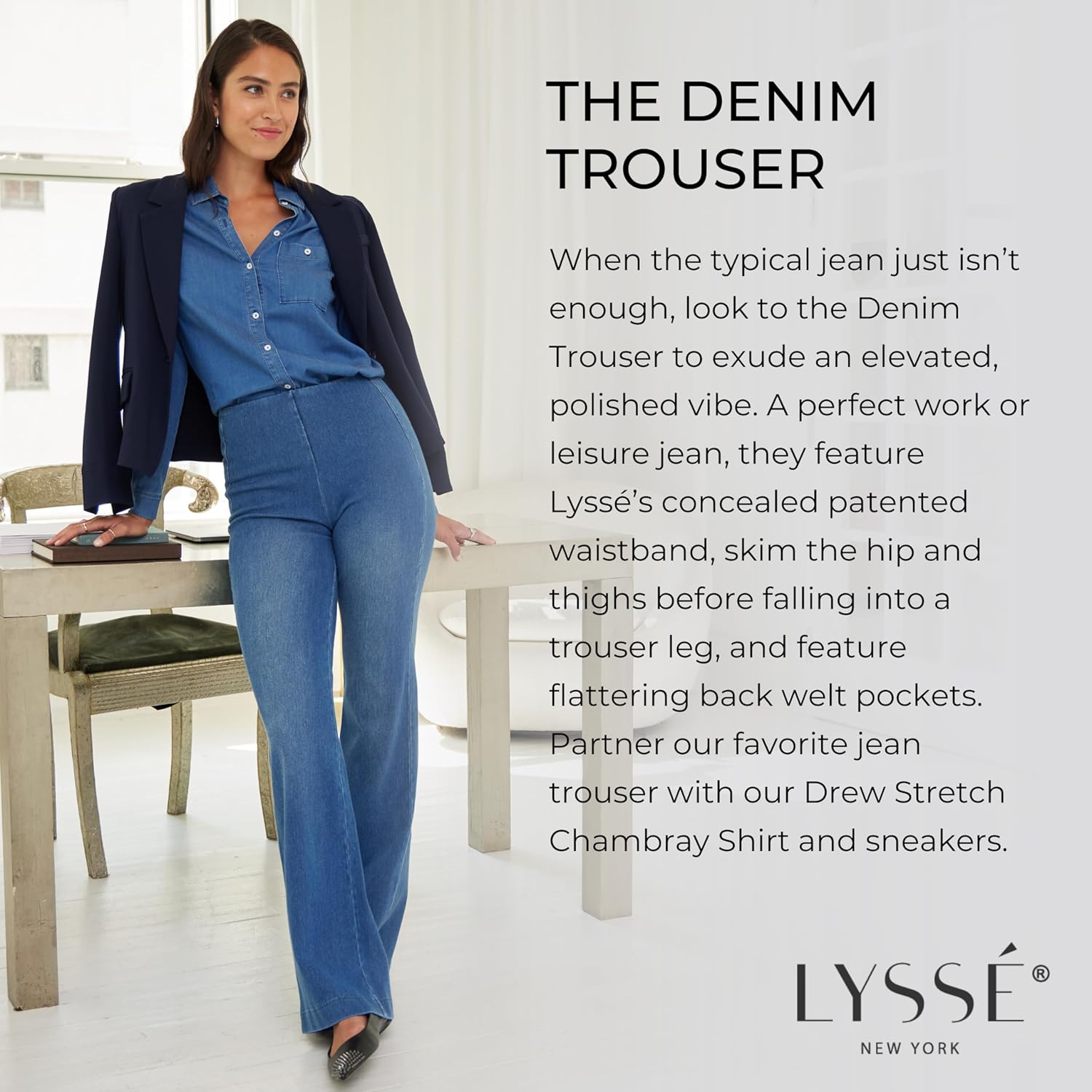 ElegantComfort™ Women's Denim Trousers™